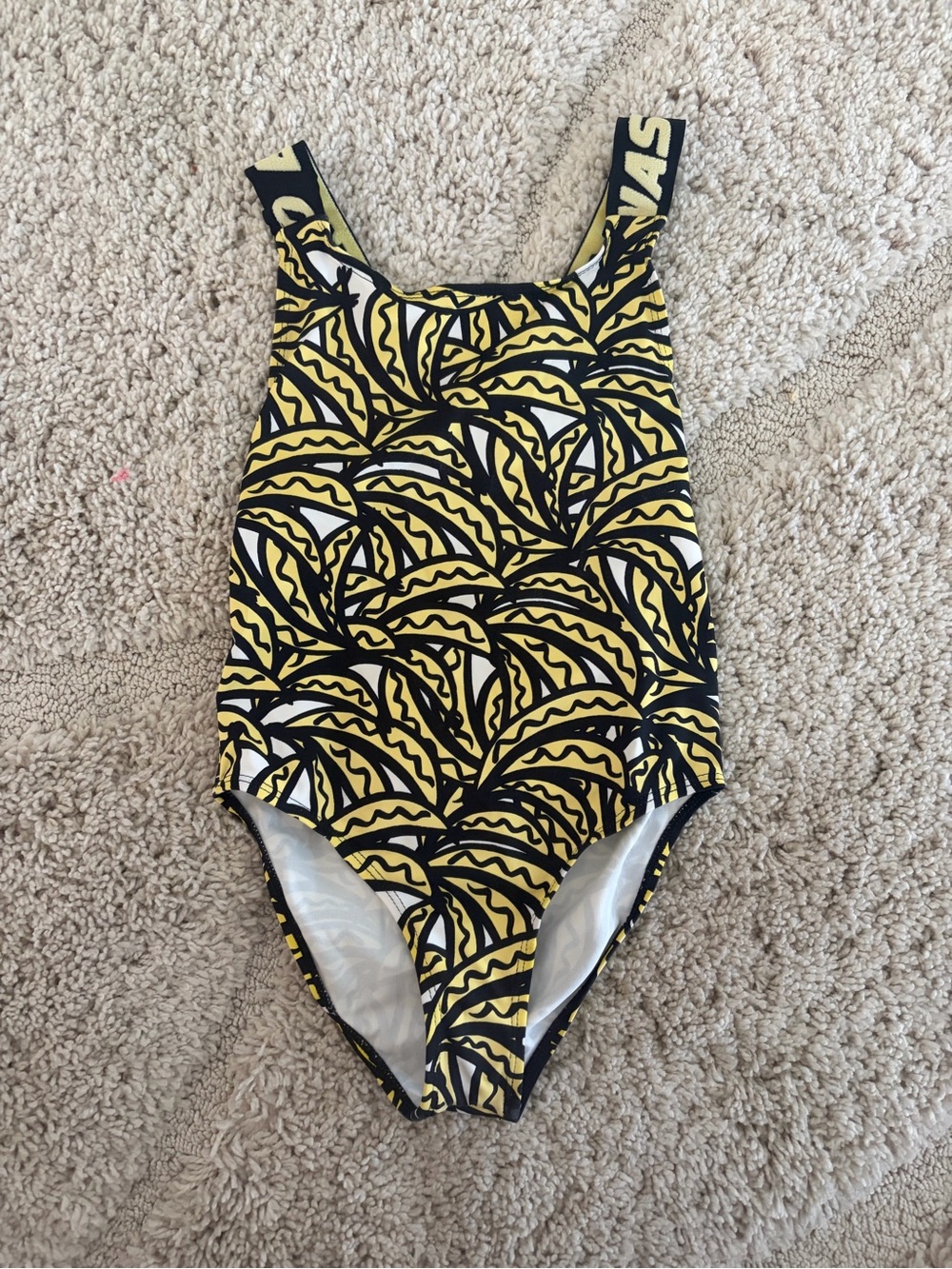 Stella McCartney Yellow and Black banana girls One-Piece